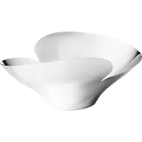 Georg Jensen Dekoschale Bloom Botanica Medium Rostfreier Edelstahl