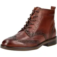 Pikolinos Damen Stiefelette aus Leder flach Derby Brogue Puertollano W3C-8856, Größe:42 EU, Farbe:Braun