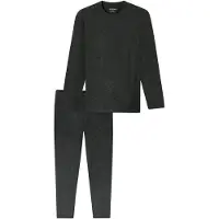 Schiesser Pyjama Selected Premium Warming in dunkelgrau-mel. | Gr.: 56