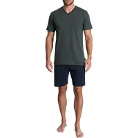 Tom Tailor Shorty "Nevada" 2 tlg. Streifendesign, Kurzarm, V-Ausschnitt, kurze Hose