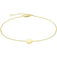 Liebeskind berlin Armband "Schmuck Geschenk Gold 375 Armkette Gold Collection", gold (gelbgoldfarben), Armbänder, Damen, 18,5cm, Gelbgold 375, Armband, mit Zirkonia (synth.)