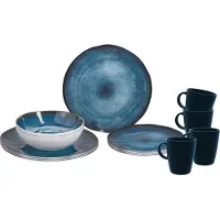 Brunner Melamine Geschirrset 16 teilig 4 Personen breeze