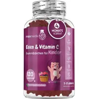 MaxMedix Eisen- und Vitamin-C-Bonbons für Kinder, 120 Stück