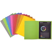 Exacompta 210019E 100er Packung Aktendeckel ROCK''S 210 24x32cm - Blau