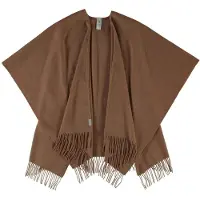 Fraas Poncho Damen Wolle beige, ONE SIZE 712334-0001-09999