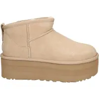 Ugg Stiefeletten Classic Ultra Mini Platform Damen Sand-Schuhgröße 39