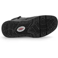 Rollingsoft Schnürstiefelette 76.888.57, Foulardcalf - Glattleder, schwarz (Flausch) Schnürung u. Reißv., Wechselfußbett 42