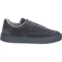 Blackstone Sneaker aus Veloursleder mit Schnürung, pflegeleicht, in Schwarz