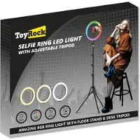TOYROCK Selfie-Ring-LED-Licht 26 cm mit Einstellung