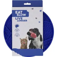 Eat Slow Lick Mat Voetbal Blauw