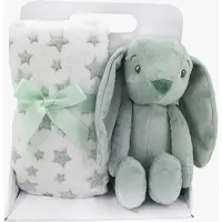 CarloBaby Decke Kaninchen, Grün