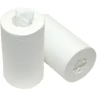 Mts euro products Midi White Zellstoff 1-lagige Reinigungsrollen, 6 Rollen