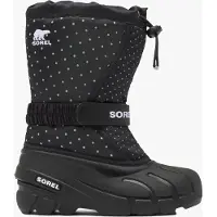 Sorel Youth Flurry Print Winterstiefel, Black, 32