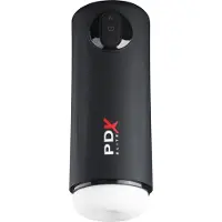 PDX Elite Moto Milker - Stoß-Vibrations-Masturbator (schwarz)