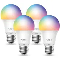 TP-LINK Tapo L530E(4-PACK), Intelligentes Leuchtmittel, WLAN, Metallisch, Weiß, 802.11b, 802.11g, Wi-Fi 4 (802.11n), LED, E27