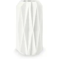 Vt wonen Vase vtwonen Porzellan 3D Print Diamond White 15 x 29,5 cm