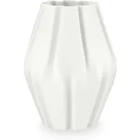 Vt wonen Vase vtwonen Porcelain 3D Print Stripes White 20 x 27,5 cm