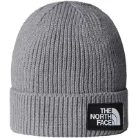 The North Face Mütze Tnf Logo Box Cuffed Beanie Unisex TNF Medium Grey Heather