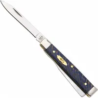 Case Knives Case Baby Doc Smooth Blue Sycamore Wood, 63736, 7282SP Stainless Steel Taschenmesser