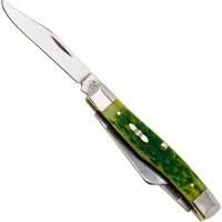 Case Knives Case Medium Stockman Green Apple Bone, Peach Seed Jig, 27862, 63032 Stainless Steel Taschenmesser
