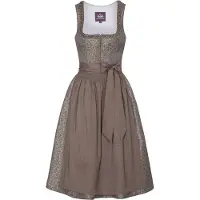 Spieth & Wensky Spieth & Wenksy Dirndl Damen grau gemustert, 32 803216-0002-00320