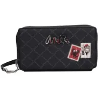 Anekke Geldbörse Ausweisetui Mademoiselle Passport Wallet Multicolor dunkelgrau