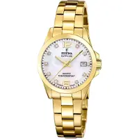 Festina F20050/1 Damenuhr Goldfarben mit Perlmuttblatt