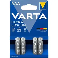 Varta Ultra Lithium AAA / LR03 Batterie 4er-Pack