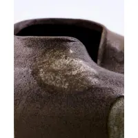 House Doctor Expo Vase braun weiß Stein Ø 23 cm - , Braun / Rost, für Wohnzimmer, Stein, Skandinavisch