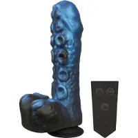 Doc Johnson Mini F-Machine Tendril - Funksteuerungs-Vibrator (blau)