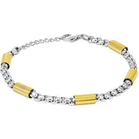 Police PEAGB0078501 Herrenarmband Radius Zweifarbig