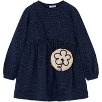 Mayoral Kleid für den Alltag 4926 Dunkelblau Regular Fit