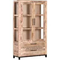 Gutmann Campesino Glasvitrine aus Mangoholz