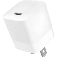 Jaym , Schnellladegerät USB-C 30W 3A PD US-Stecker, Weiß