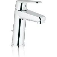 GROHE Eurodisc-Cosmopolitan Einhand-Waschtischbatterie, S-Size, Ausladung 110mm, Zugstangen-Ablaufgarnitur, 23049002
