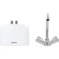 Stiebel Eltron Klein-Durchlauferhitzer "DNM 3 + MAZ mit 2-Griff Spültischarmatur, für Handwaschbecken", 3,5 kW, m. Stecker 230V, hydraulisch, drucklos