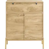 SoBuy FSB96-G Modernes Sideboard mit verspiegelten Glastüren und goldenen Buffet Metallbeinen Flurmöbel mit 5 Fächern und Regalen BHT ca. 83x100x38cm