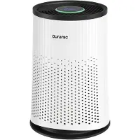 Auronic Luftreiniger Compact Pro mit HEPA 13 Filter, Ionisator und Aktivkohlefilter - Räume bis 30m² - CADR-Wert von 150m³/h - Air Purifier mit Aromatherapie - Weiß