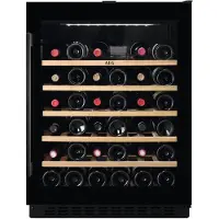AEG AWS4052B5B, Weinkühler mit Kompressor, Integriert, 52 Flasche(n), 60 W, Schwarz, Schwarz