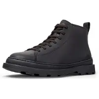 Camper für Herren. K300535-001 Brutus+ black leather ankle boots (42), Leder, Schwarz, Wohnung, Keine, Lässig