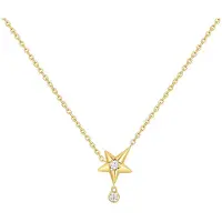 Ania Haie Melodic Poet Gold Sparkling Star Drop Necklace S AH-N066-04G