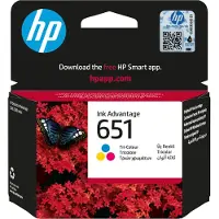 HP 651 Tri-color Original Ink Advantage Cartridge, Standardertrag, Cyan, Magenta, Gelb, Tinte auf Farbstoffbasis, 1 ml, 1 Stück(e), Multipack