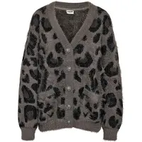 Noisy May Strickjacke "NMFLYNN L/S V-NECK KNIT CARDIGAN NOOS" Materialmix, loose fit