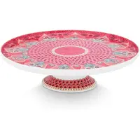 Pip studio Servierplatte Flower Festival Deco Dark Pink 21 cm