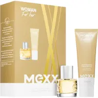 Mexx Woman for her Geschenk Set EDT Eau de Toilette 20ml& Duschgel 50ml