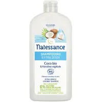 Natessance Extra Sanftes Bio-Kokosnuss- und Gemüse-Keratin-Shampoo 9x4x21,5 cm