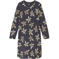 Schiesser Nachthemd Damen Jersey grau gemustert, 36 810715-0001-00360