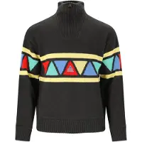SOS Strickpullover "The Windbreaker" im kultigen Strick-Look mit Merinowolle