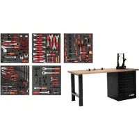 Unior 2600A Profi Mechaniker Werkbank, black