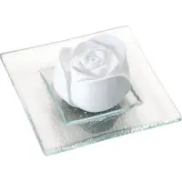 Primavera Duftstein Rosenblüte Glasteller transparent 1 St Sonstige